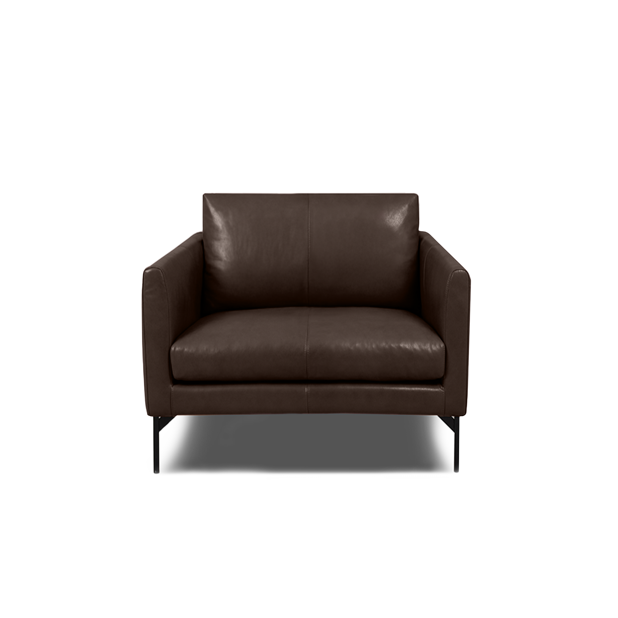 Linear Armchair - Leather in brown, view 7