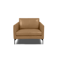 Linear Armchair - Leather in Camel, view 8