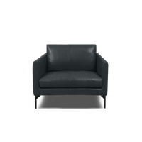 Linear Armchair - Leather in grey, view 12