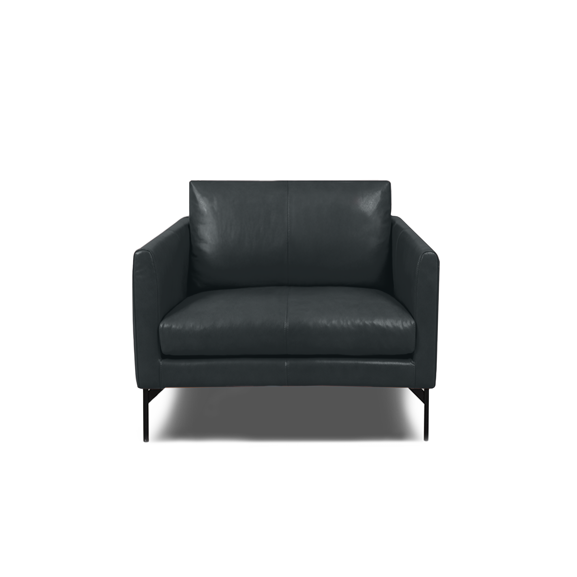 Linear Armchair - Leather in grey, view 12