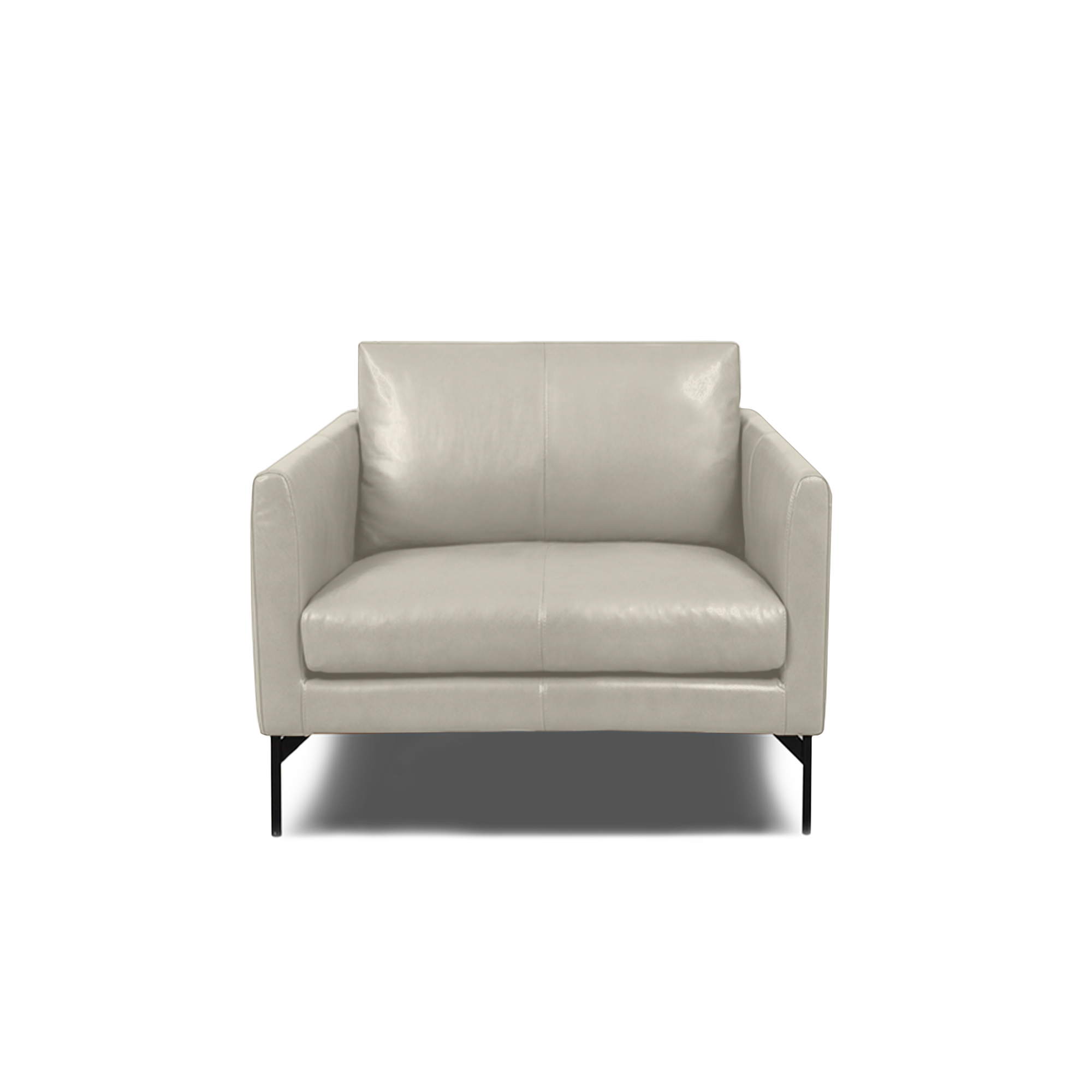 Linear Armchair - Leather in Frost, view 5