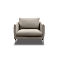 Linear Armchair in grey, view 3