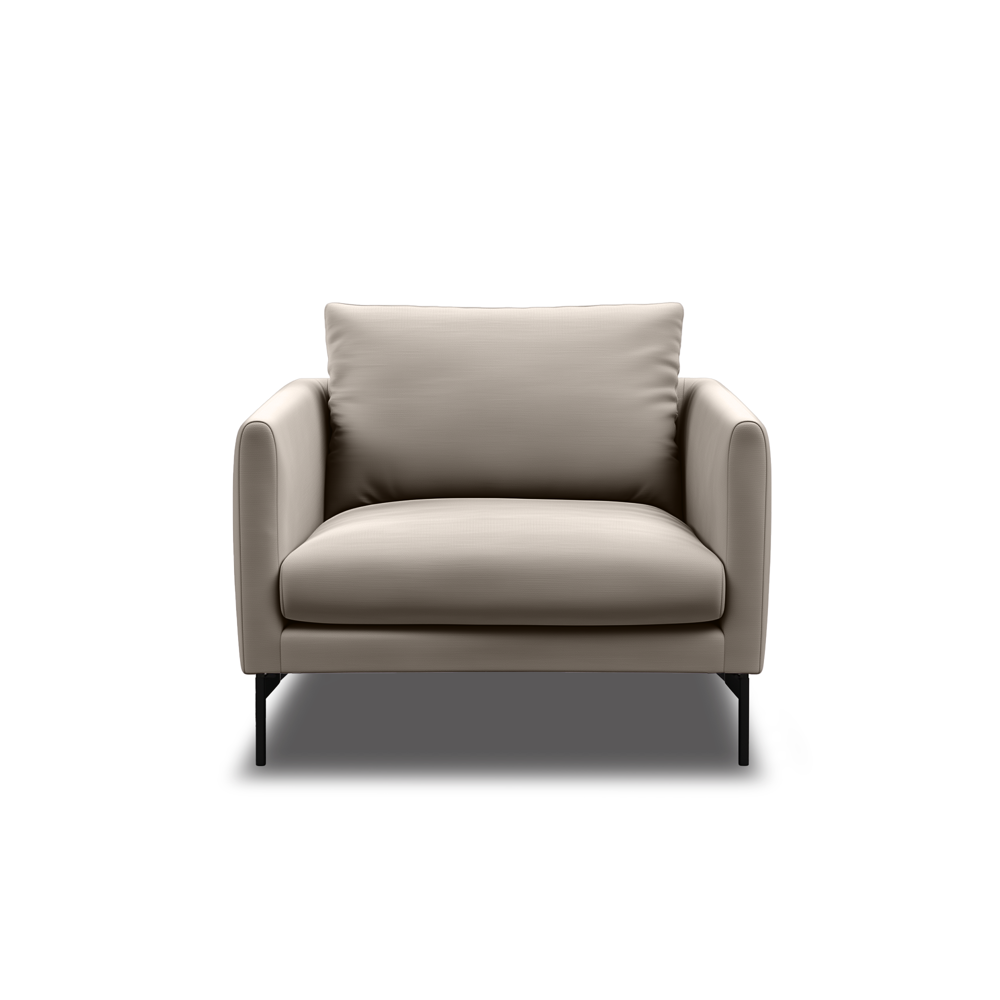 Linear Armchair in grey, view 3