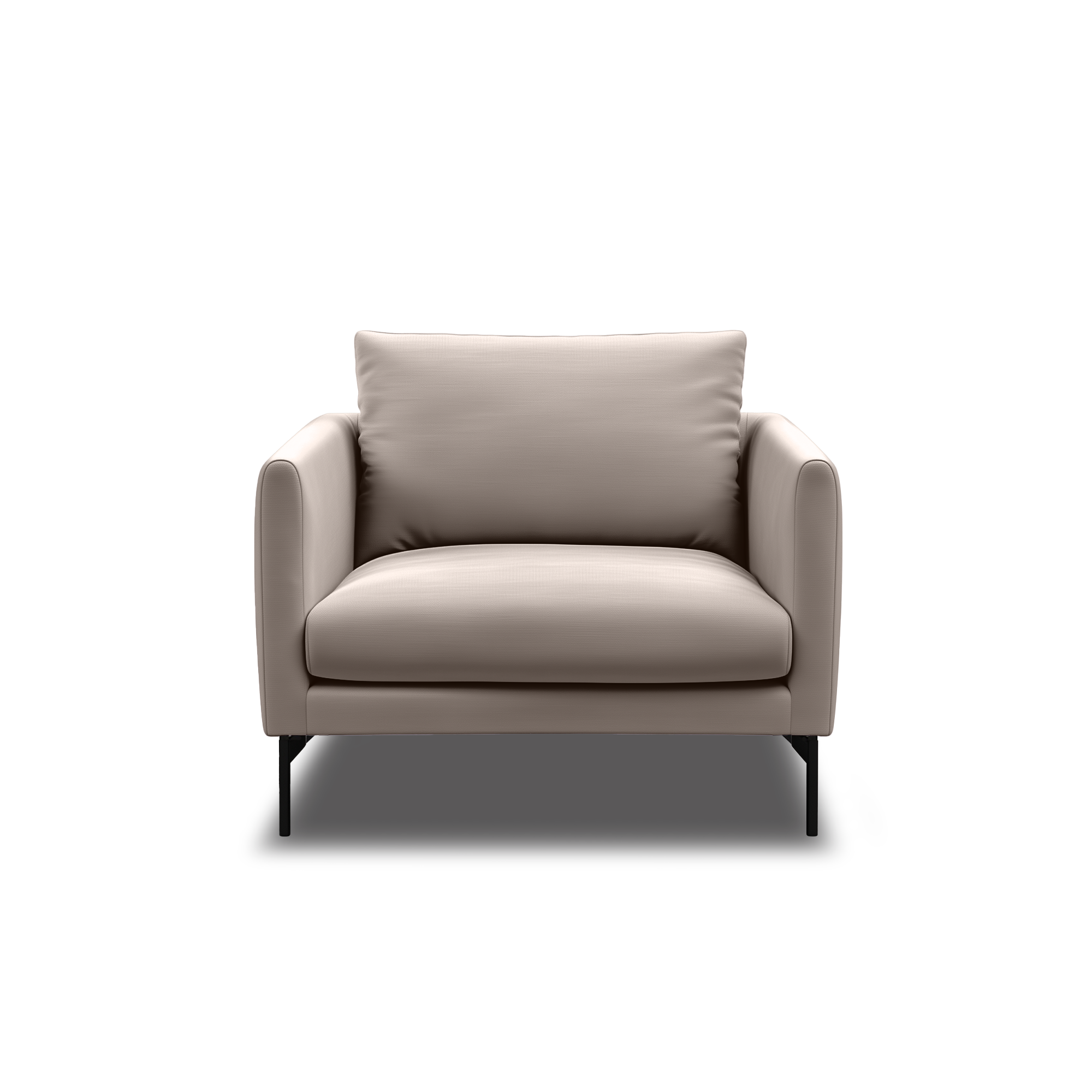 Linear Armchair in taupe