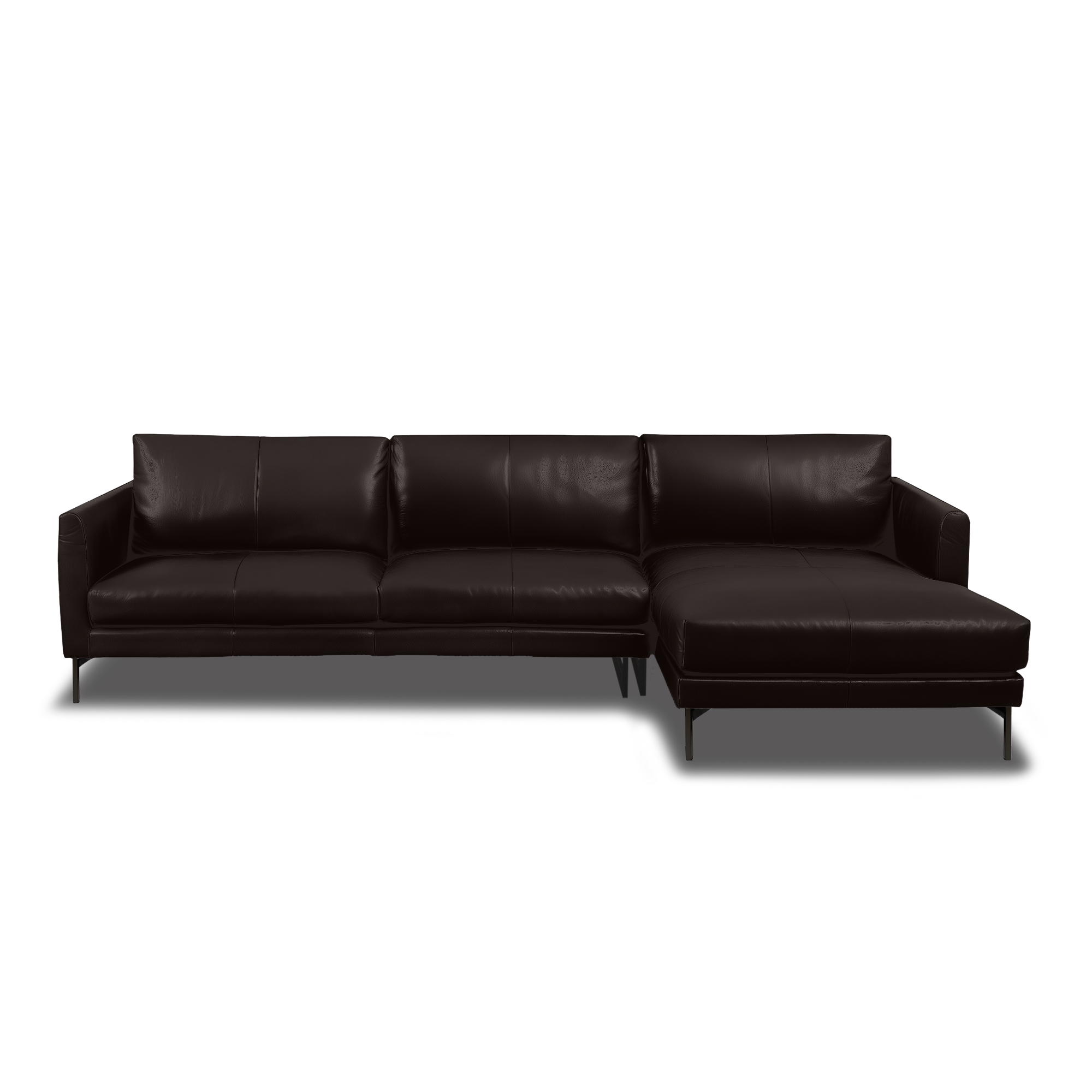 Linear L-Shape Sofa - Leather, view 6