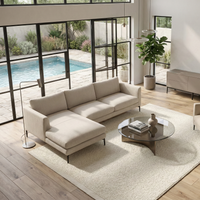 Linear L-Shape Sofa, in a room setting