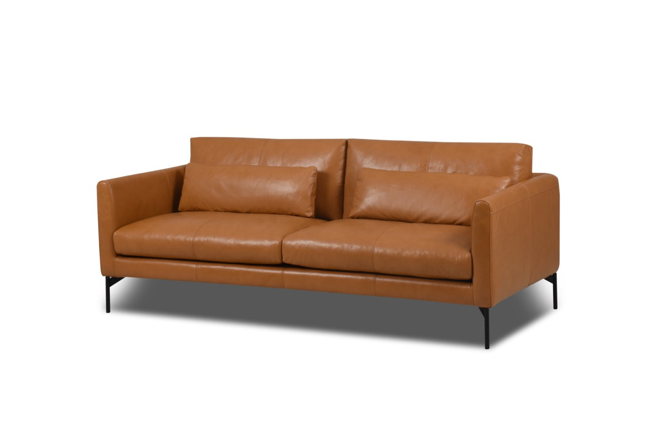 Linear Straight Sofa Leather, view 4