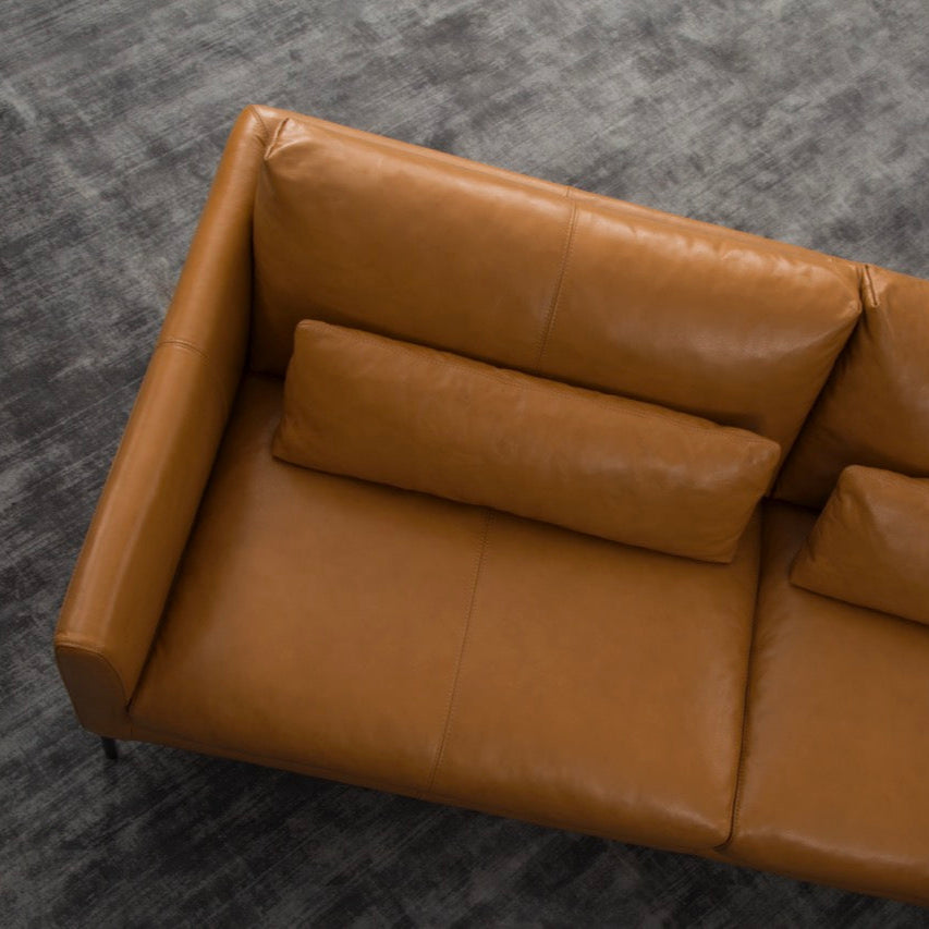 Linear Straight Sofa Leather, view 5