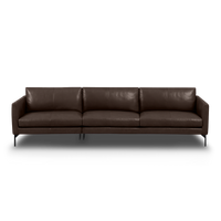 Linear Straight Sofa Leather in brown, view 21
