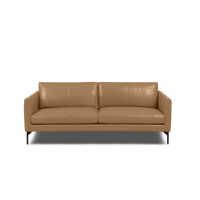Linear Straight Sofa Leather in Camel, view 10