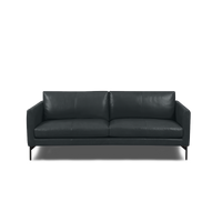 Linear Straight Sofa Leather in Carbon Grey, view 11