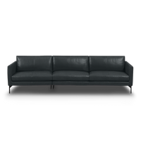 Linear Straight Sofa Leather in grey, view 26
