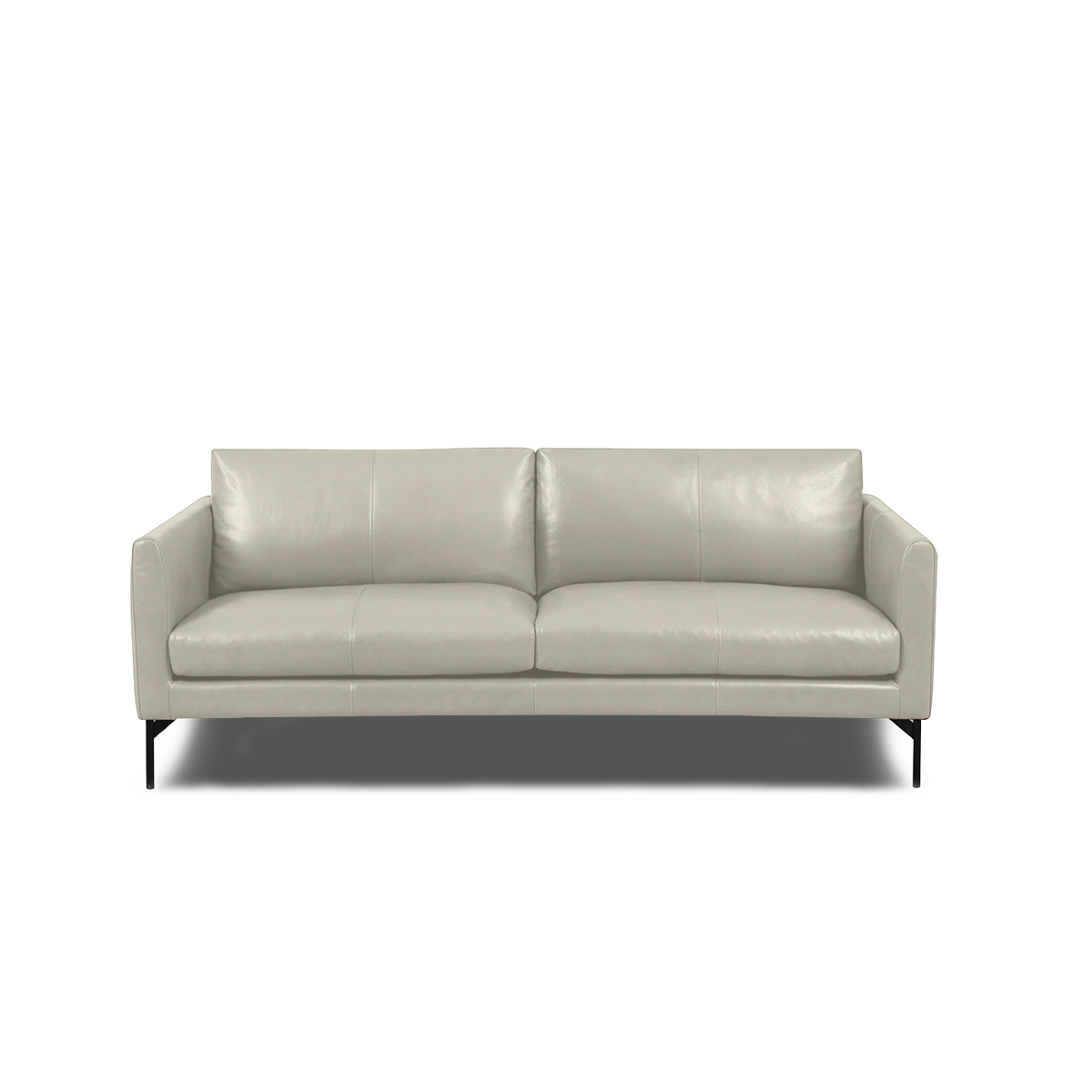 Linear Straight Sofa Leather in Frost, view 14