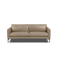 Linear Straight Sofa Leather in Oatmeal, view 15