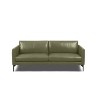 Linear Straight Sofa Leather in Olive Green, view 16