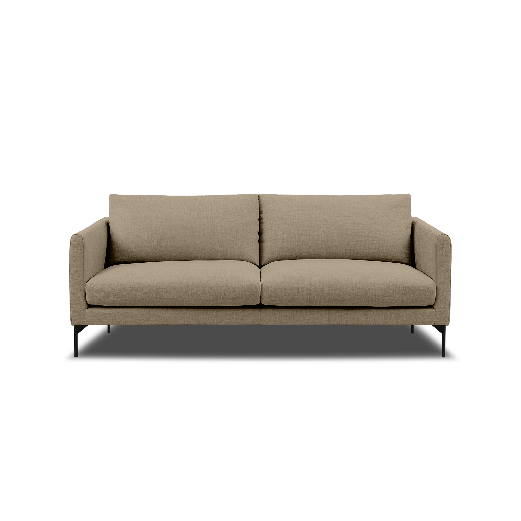 Linear Straight Sofa in Nardo Pebble fabric