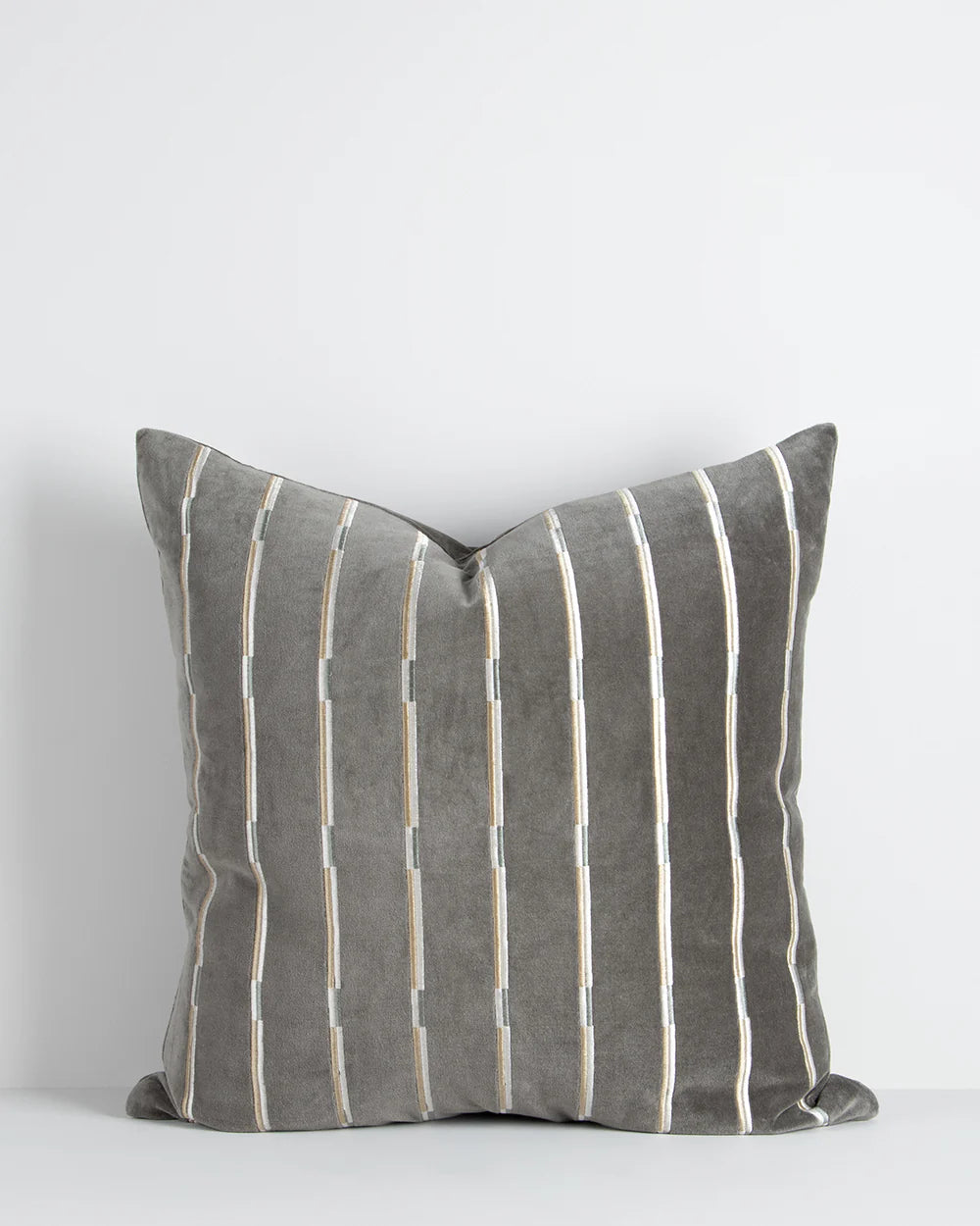 Eden Cushion in green, front view