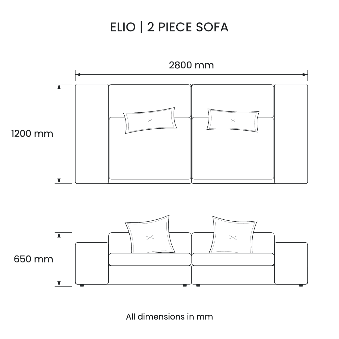 Elio 2-Piece Sofa