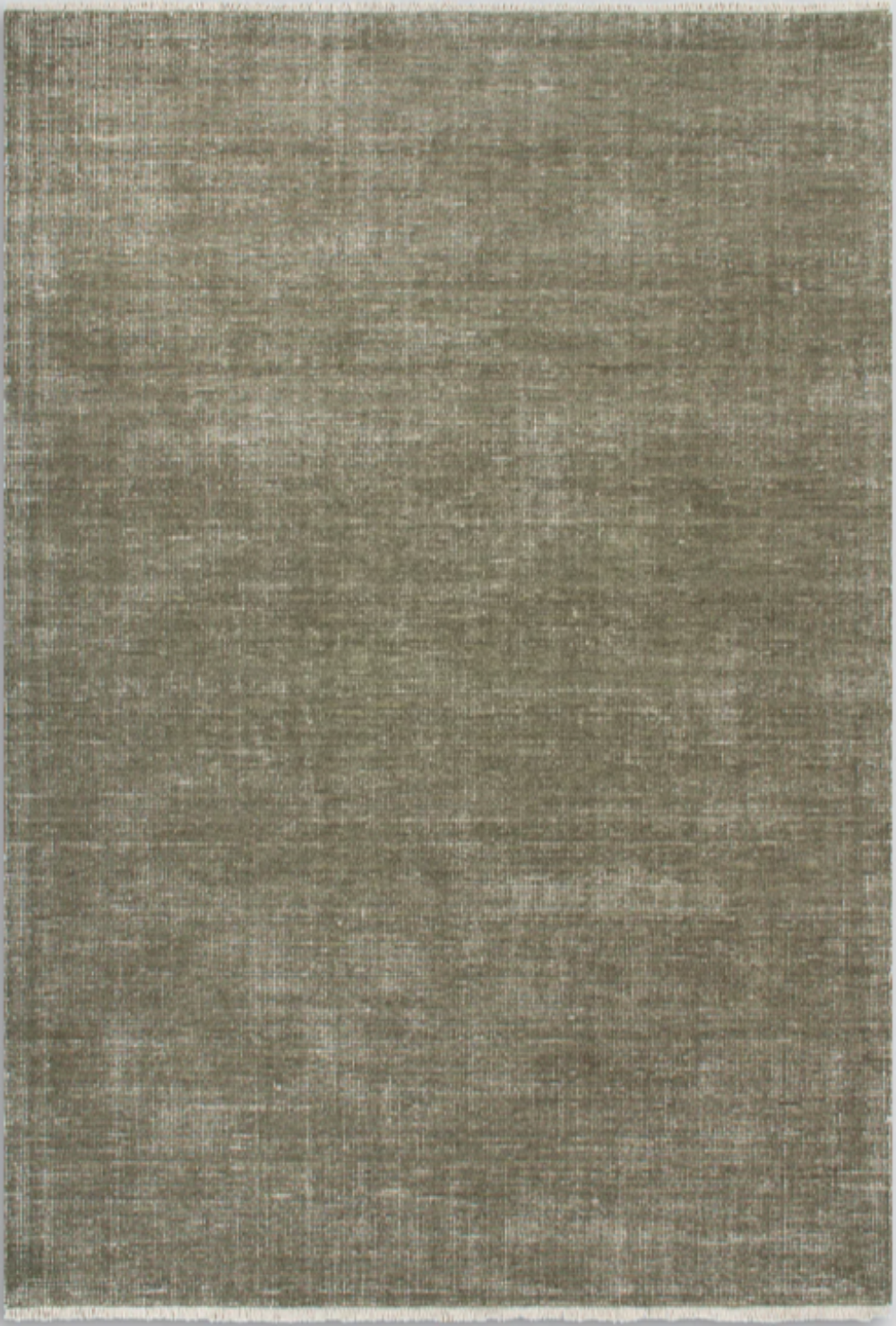 Corbett floor rug, 2 x 3 m, in sage green with a soft, slightly mottled low pile