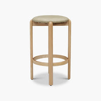 Bellino Backless Barstool in olive, view 10