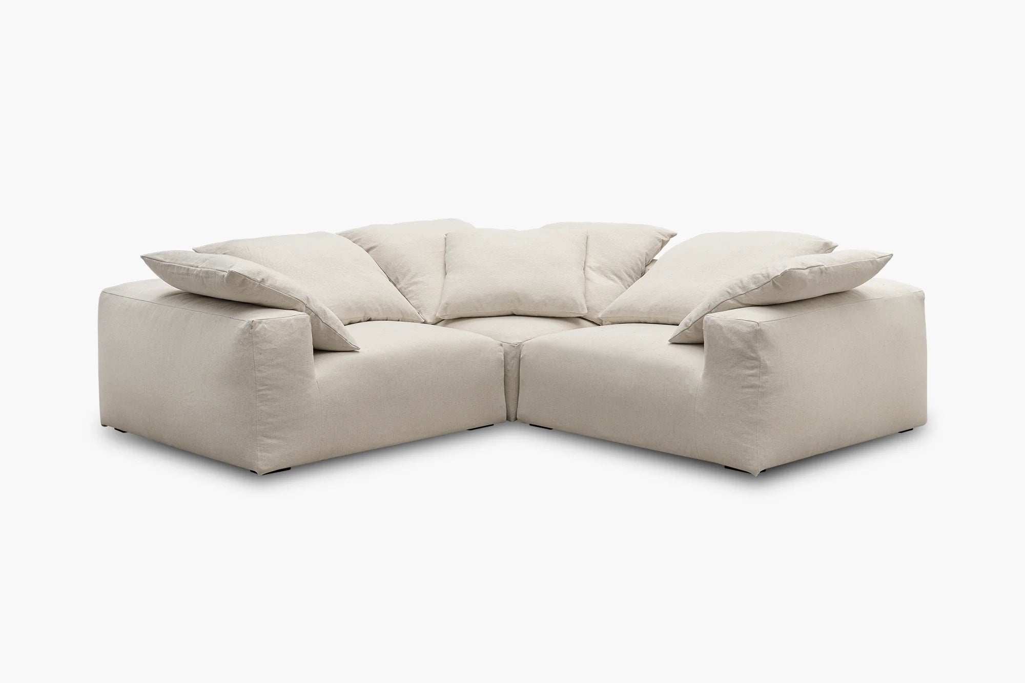 Baxx 3-Piece Corner Sofa in Malibu fabric