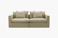 Johnson 2-Piece Sofa in Tusk fabric