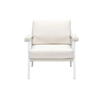 Rodeo Outdoor Lounge Chair in White, view 1