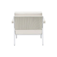Rodeo Outdoor Lounge Chair in White, view 4