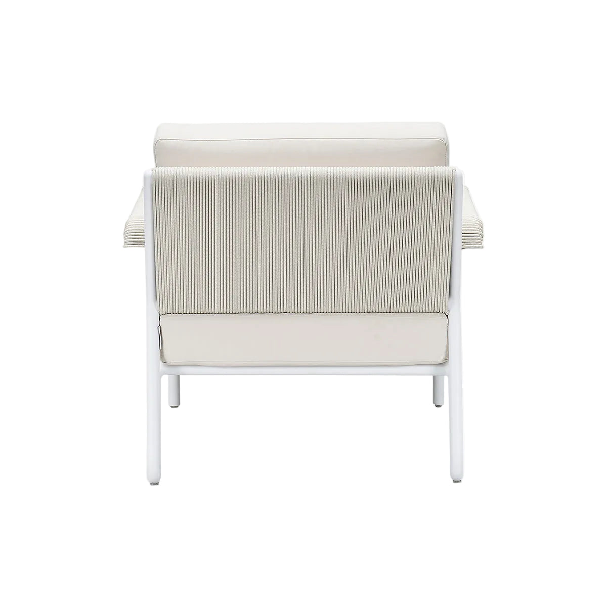 Rodeo Outdoor Lounge Chair in White, view 4