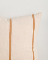 Otis Cushion in caramel, detail