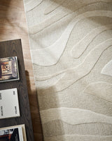 Shoreline Floor Rug in sand, view 2