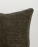 Sutton Cushion in olive, detail