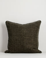 Sutton Cushion in olive, front view