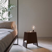 Tomo Side Table in black, side view