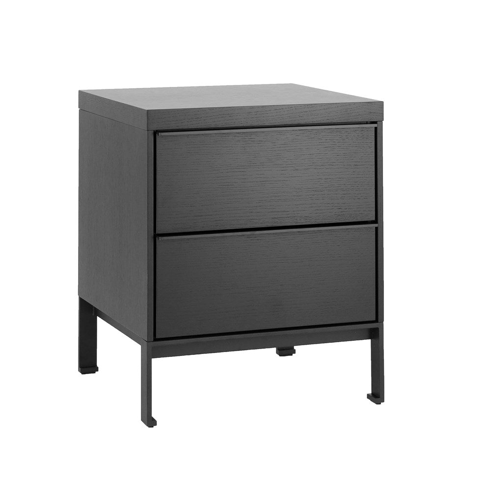 Max Narrow Bedside 2 Drawer High Leg*