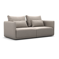 Elan 2.5 Seat Sofa in linen, angled view