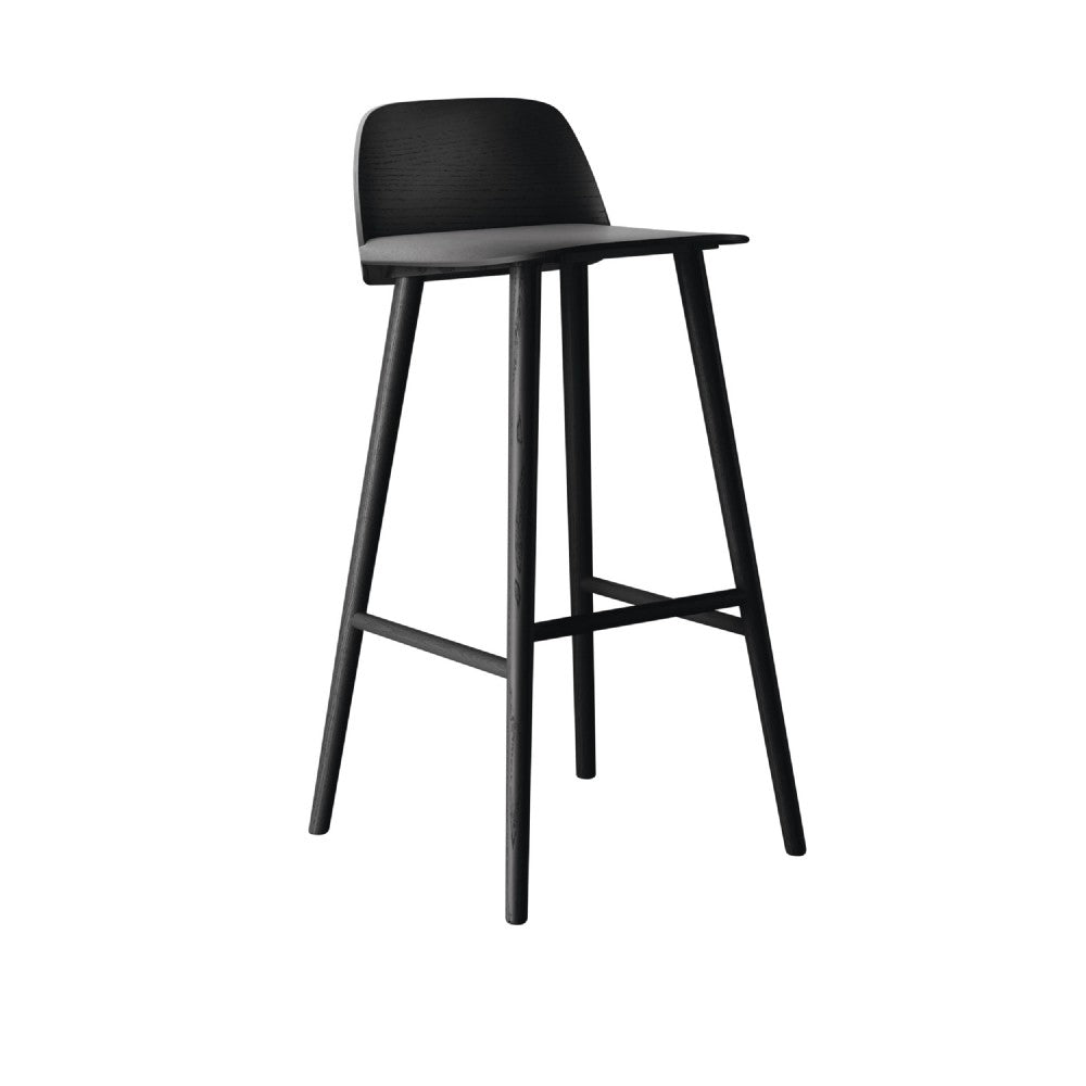 Nerd Bar Stool 75cm in black
