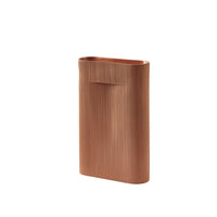 Ridge Vase Large in terracotta, view 2