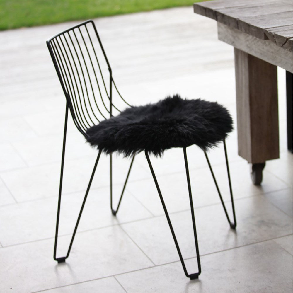 Sheepskin Seat Warmer in Black, view 1