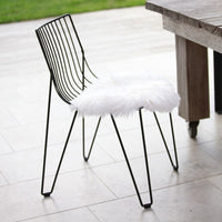 Sheepskin Seat Warmer in Ivory, view 3