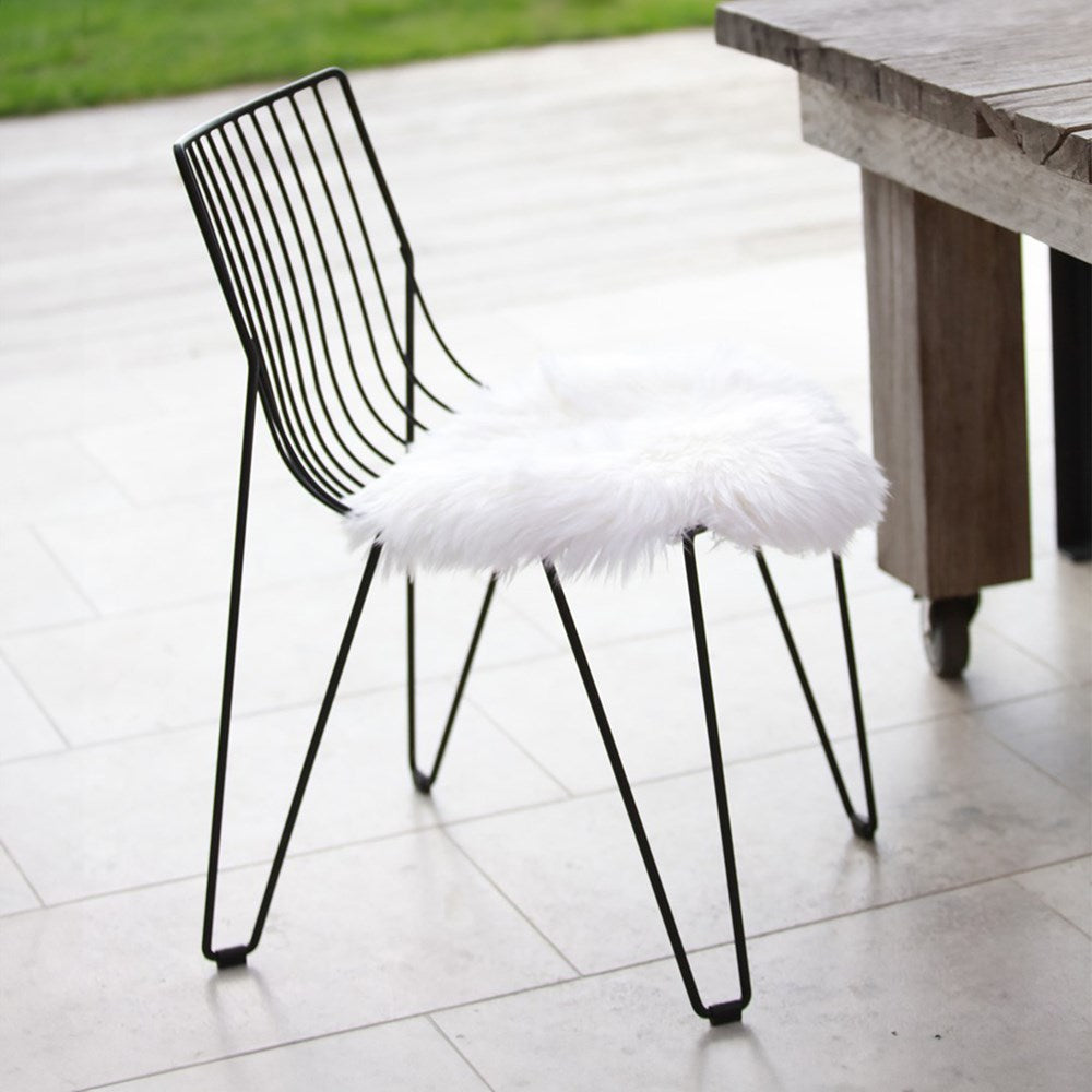 Sheepskin Seat Warmer in Ivory, view 3