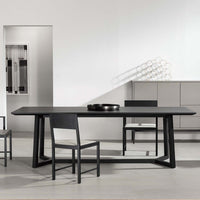 Vessel Dining Table, in a room setting